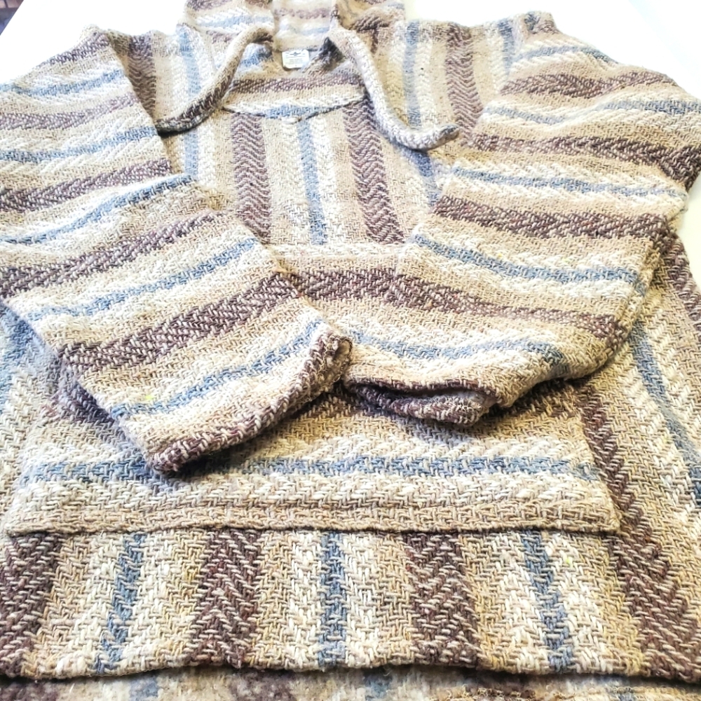 Beige poncho